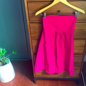 Susanna Monaco tube top dress in fuchsia